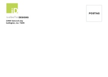 Green And Pink Accent Boxes  Custom Envelope
