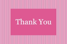 Powerful Pink  Graduation Thank You
