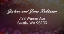 Through the Years  Address Label