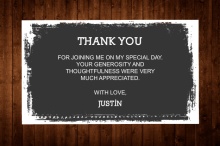 Wood Grain  Thank You