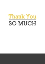 Simple Gray  Thank You