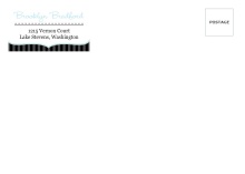 Blue And Black Moustache  Return Address Envelopes