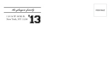 Classic Black And White Graduation  Printed Envelopes