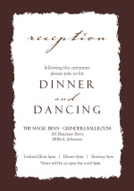 Brown Coffee Perfect Blend  Wedding Enclosure Card