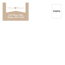 Kraft Heart  Custom Envelope