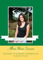 Graduation Invitation Green and Yellow Photo Banner