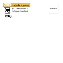 Gold Graduation Return Address Envelope