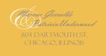 Yellow and Gray Foral Lace  Address Label