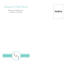 Sweet Monogram  Custom Envelope