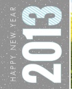 Gray And Blue Hello 2013  New Years Custom Mug