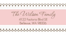Pink Lace  Address Label