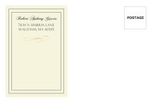 Formal Cream and Gray  Graduation Envelope