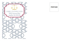Law School Graduation Blue and Gold Scale  Envelope