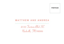 Coral and Mint Country Floral  Mailing Envelope