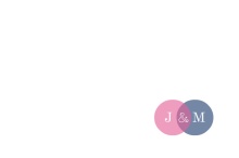 Pink and Blue Circles Wedding  Thank You