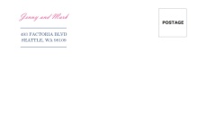 Pink and Blue Circles Wedding  Envelope