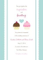 Cupcake Wedding  Invitation