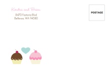 Cupcake Wedding  Envelope