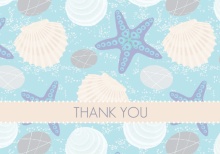 Beach Shell  Bridal Shower Thank You Card