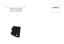 Personalized State Wedding  Envelope