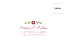 Chalkboard Country Floral  Mailing Envelopes