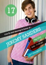 Modern Teen Birthday Invitation