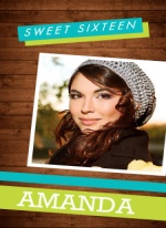 Rustic Woodgrain Teal and Green Stripes Sweet Sixteen Invitation