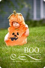 Candy Corn Stripes Halloween Card
