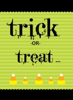Orange and Green Candy Halloween Halloween Card