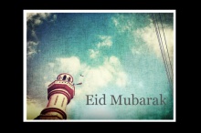 Eid Mubarak Mosque Card