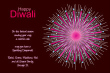 Bright and Colorful Diwali Card