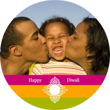 Decorative Patterns Diwali Card