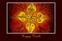 Diwali Blessings Greeting Card