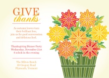 Thanksgiving Flowers Greeting Card