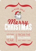 Modern Rustic Christmas Card