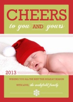 Big Holiday Cheer  Holiday Photo Card